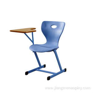 Student chair with writing pad
